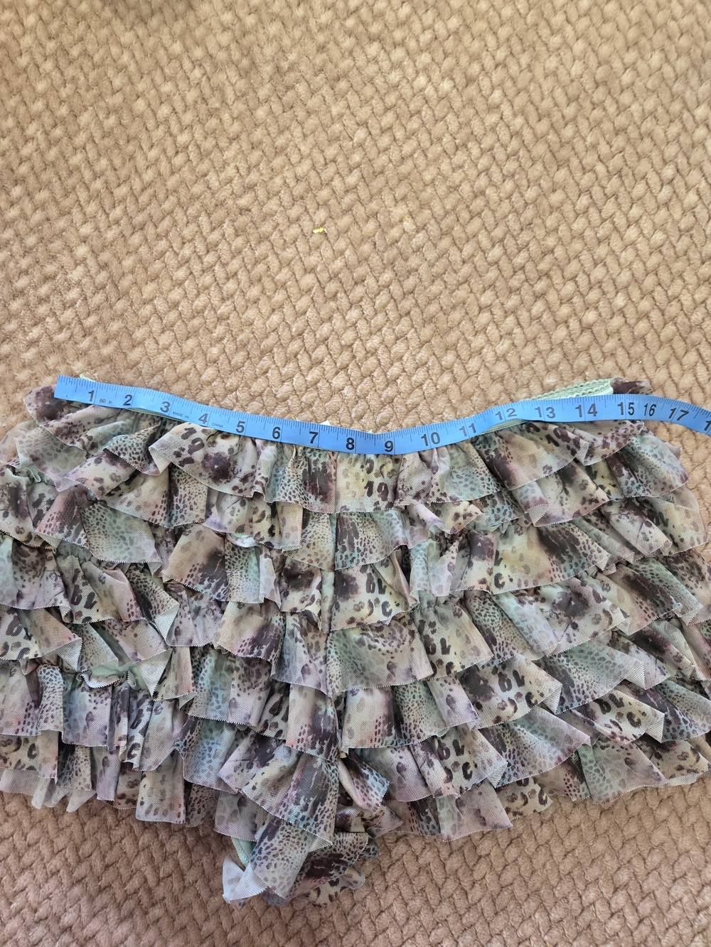 Endless Summer Mint Multi Ruffle Skort - Picture 12 of 13
